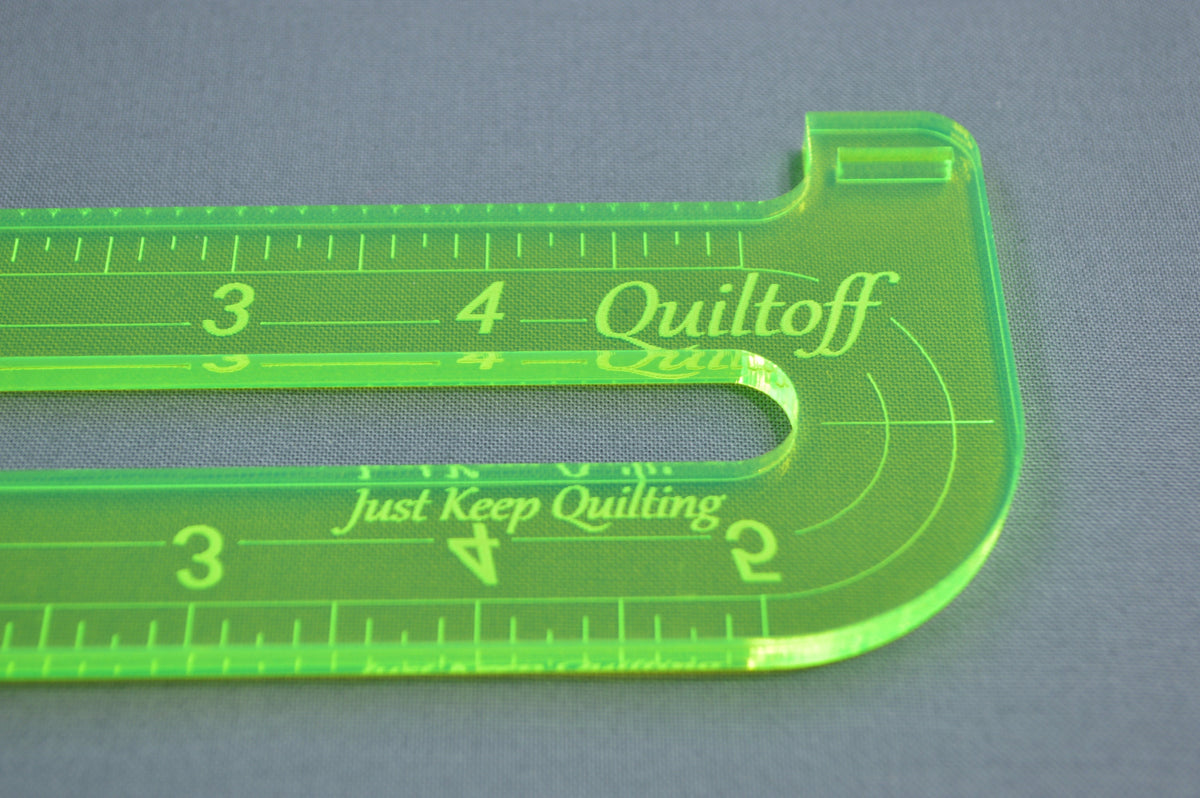 Julia Quiltoff Small Ruler Mini Set - Curve #1 Longarm Ruler 5