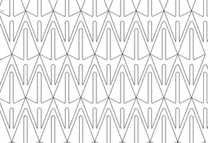 Geometric #3, Digital quilting pattern, design, pantograph.