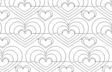 Load image into Gallery viewer, Spiral Heart, Digital quilting pattern, design, pantograph.
