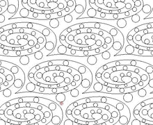Load image into Gallery viewer, Spiral Circle, Digital quilting pattern, design, pantograph,E2E
